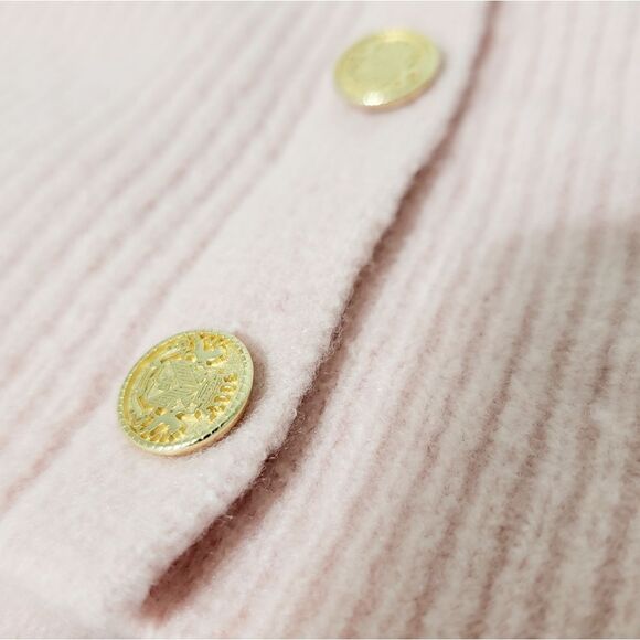 Blush Pink Off the Shoulder Oversized Sweater XS - Picture 9 of 10